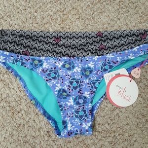 Profile Blush swim bottoms. multi colored.